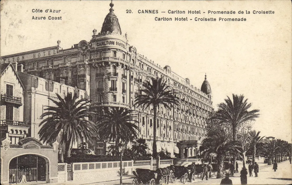 Cannes — Carlton Hotel — Promenade de la Croisette — Edition Tairraz, Nice - Vorderseite