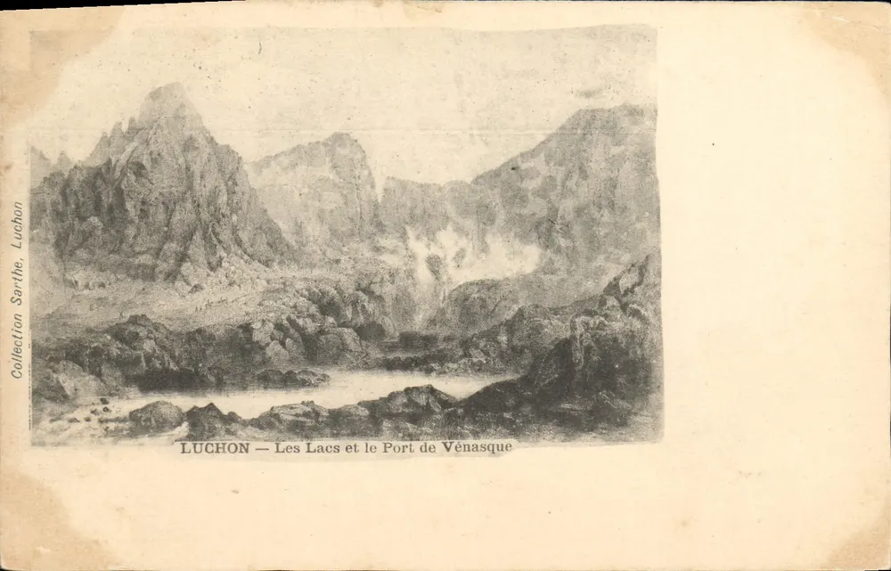 Luchon — Die Seen und der Hafen von Vénasque — Collection Sarthe, Luchon - Vorderseite
