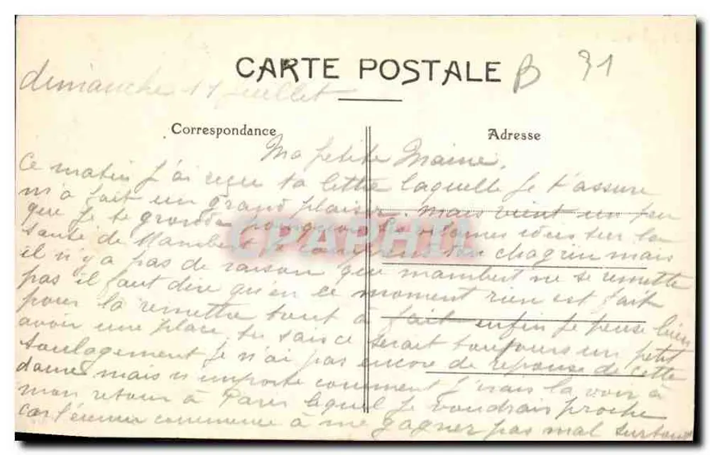 Toulouse — Vista geral — Edição Jeanne d'Arc - Verso