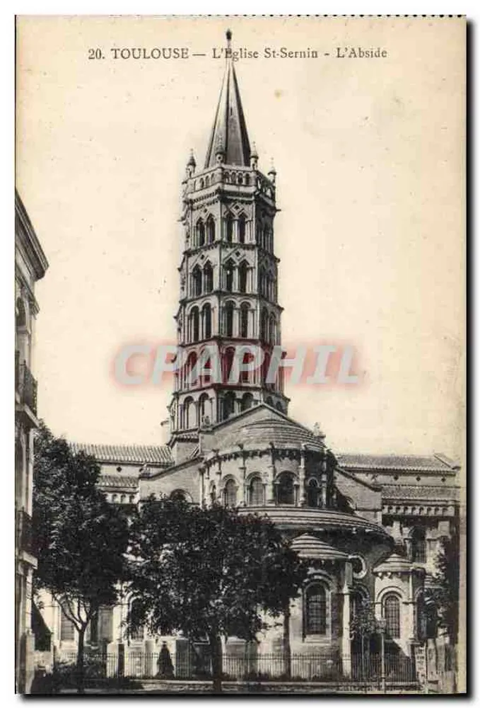 Toulouse — L'Église St-Sernin — L'Abside - Recto