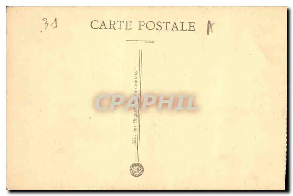 Toulouse — Ansicht der Garonne am Pont Saint-Michel — Éditeur des Magasins du Capitole - Rückseite