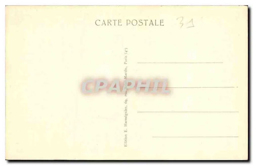 Toulouse — Praça e Torre do Capitólio — Harmignies - Verso