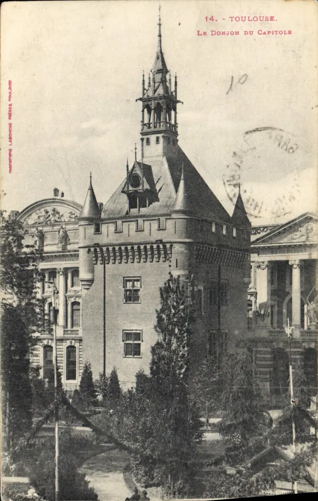 Toulouse. O Donjon do Capitole — editor: Phototype Labouché, Toulouse, n°14 - Frente