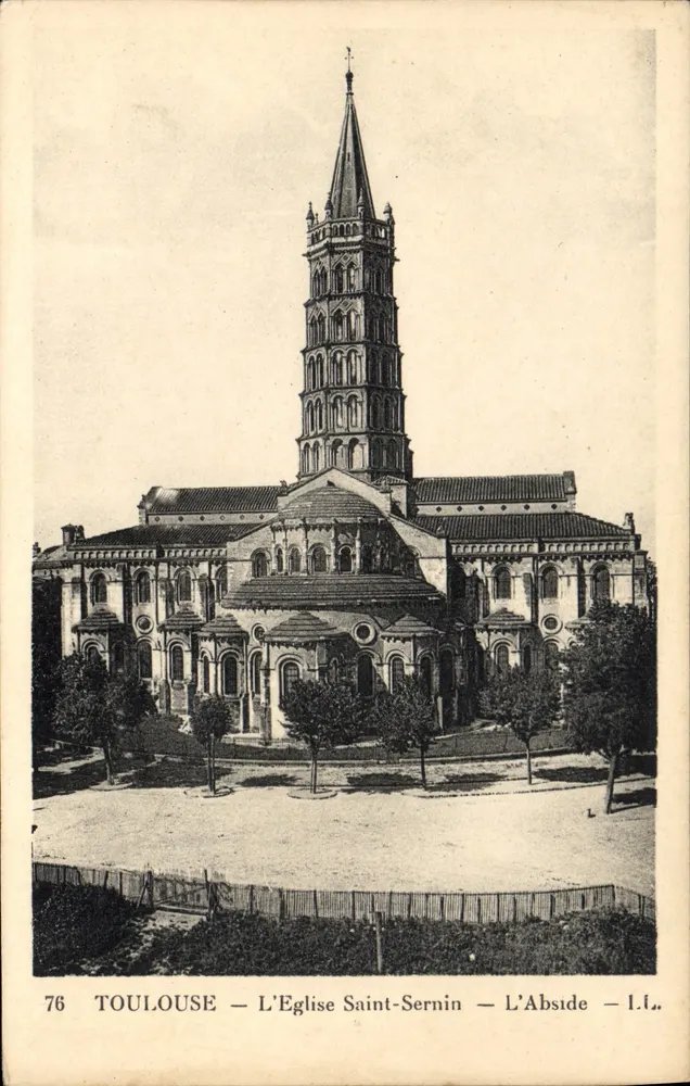 Toulouse — A Igreja de São Sernin — A Abside — I.I. — n°76 - Frente