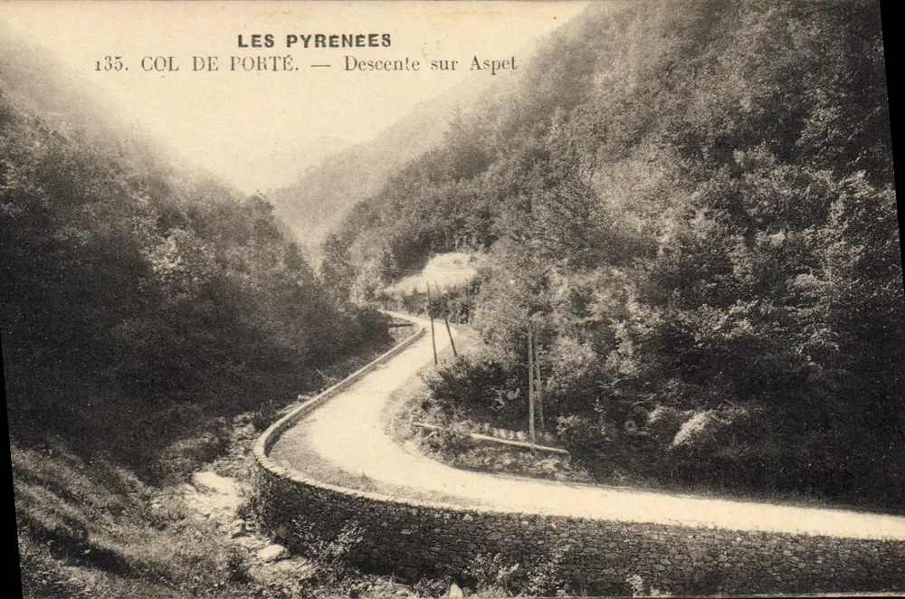 Col de Porté — Descida para Aspet — Os Pirineus - Frente