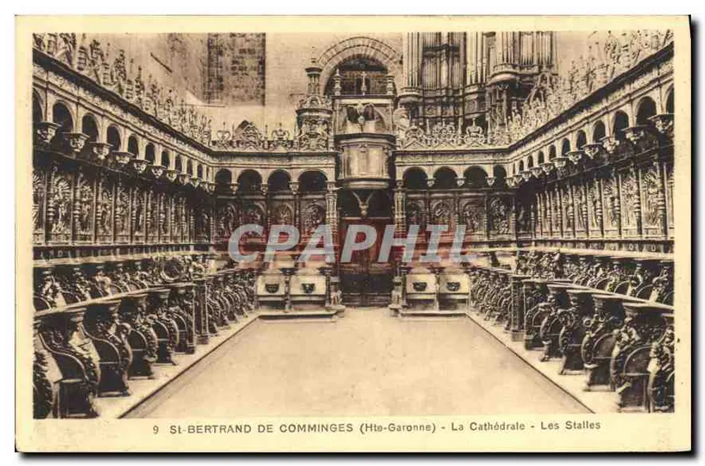 St-Bertrand de Comminges (Hta-Garonne) - Die Kathedrale - Die Bänke - Vorderseite