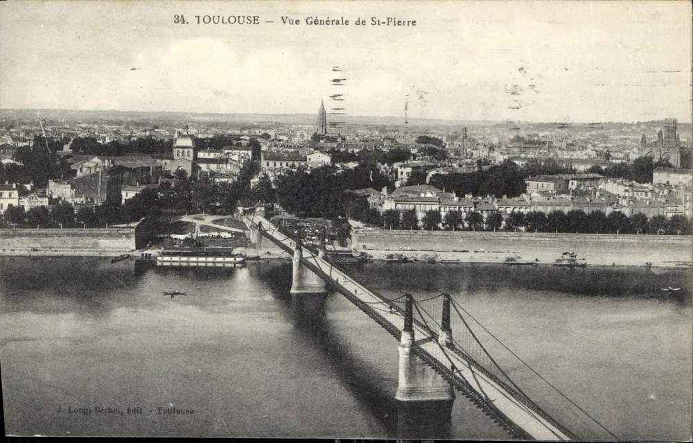Toulouse — Vista Geral de São Pedro — J. Longi-Béche, editor Toulouse - Frente