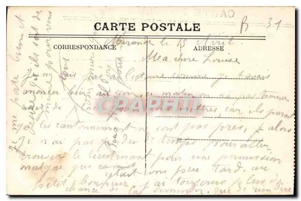 Toulouse — Vista Geral — Editor desconhecido, número de série não visível - Verso