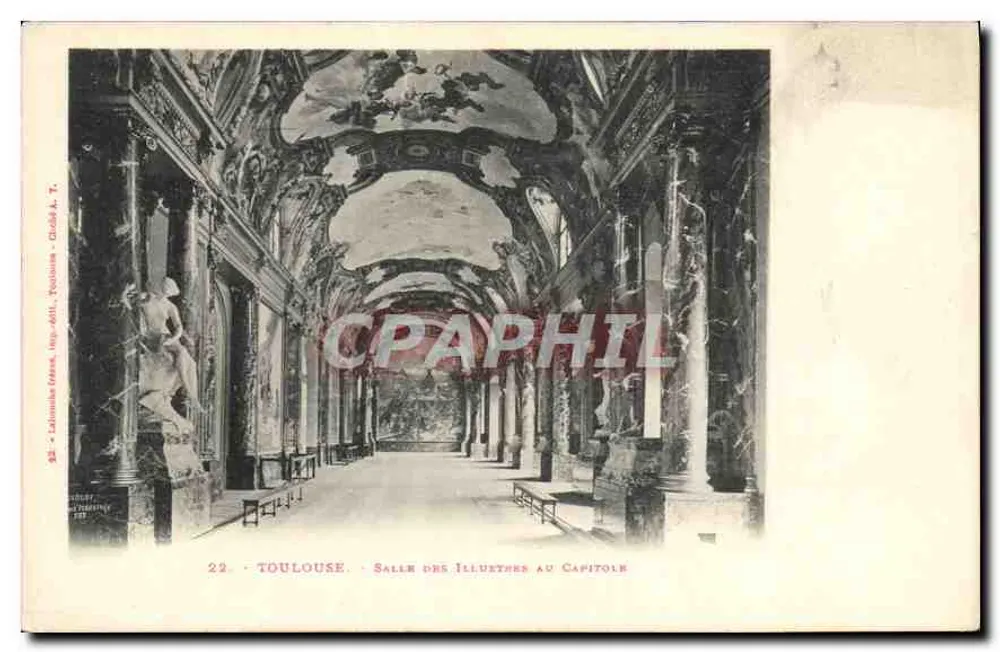 Toulouse - Salle des Illustres am Capitole — Toulouse, Frankreich — Verlag Laloumbe Frères, n°22 - Vorderseite