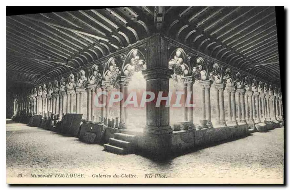 Museu de TOULOUSE — Galerias do Clottre — ND Fot. - Frente