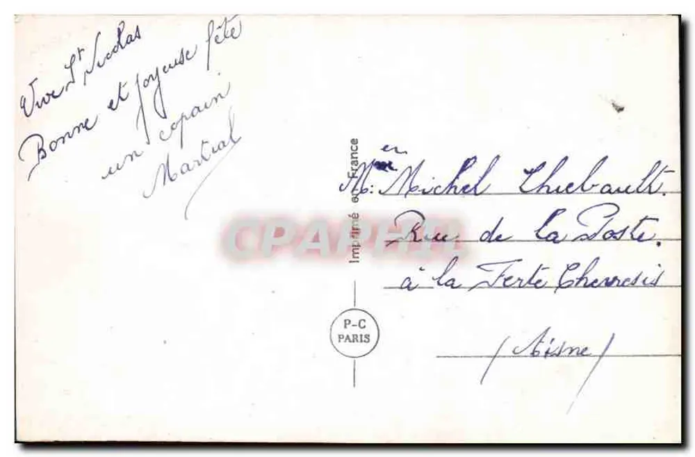 खुश युवा महिला — एक गुलाब के साथ — प्रकाशक P.C. Nicolas, संख्या 5964 - पीछे