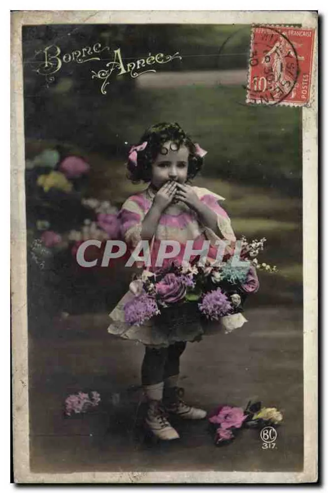 Meisje met een bos bloemen — Boree Appree — uitgever Boree Appree, n° 317 - Voorkant