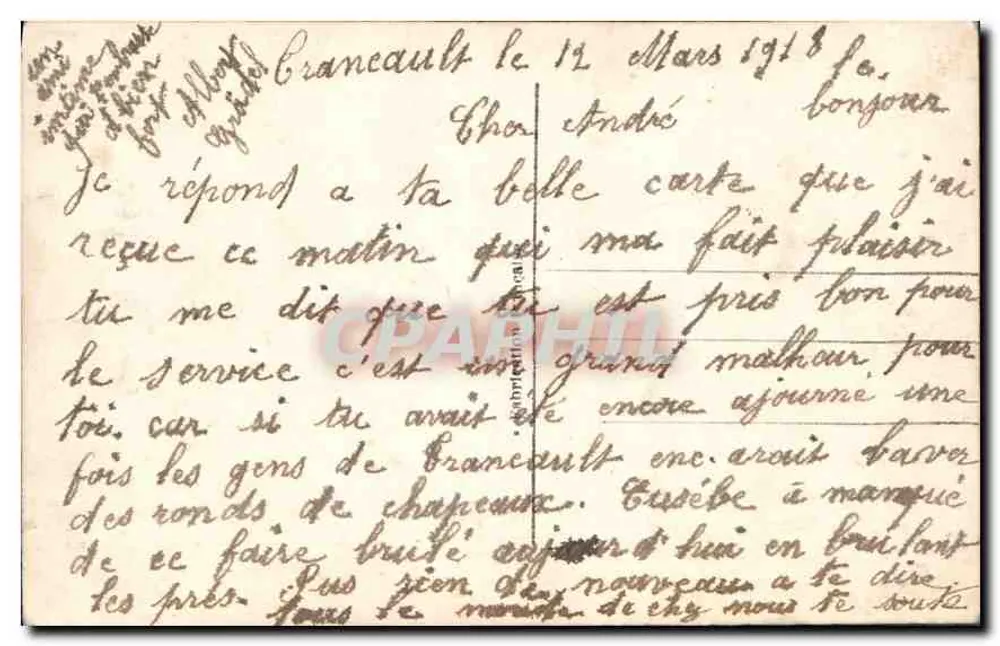 Menina com flores — Para você que eu tanto amo! — DIX 772/3 - Verso