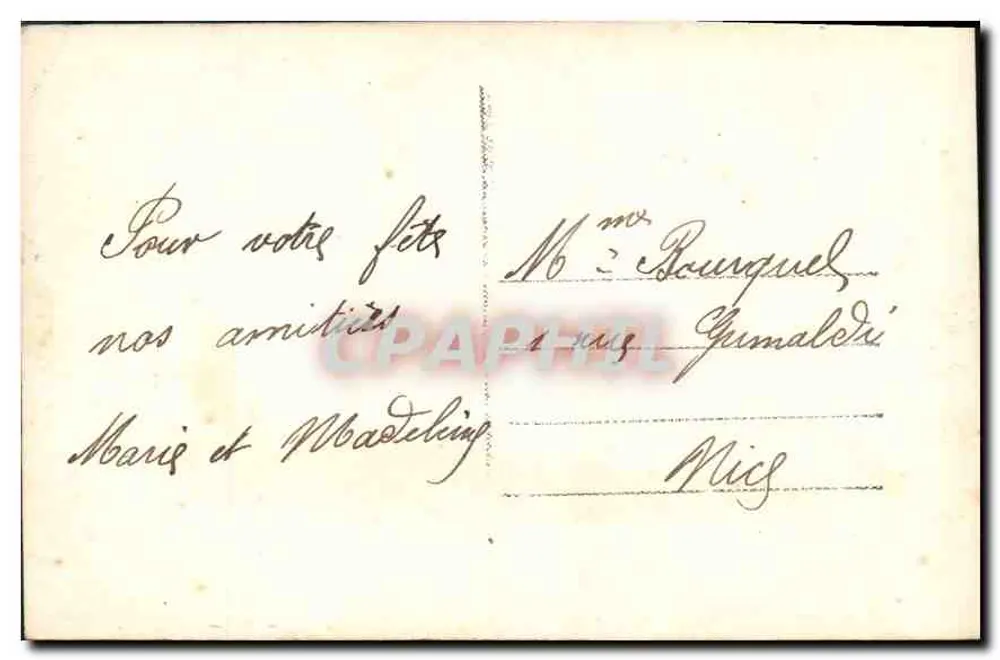 Junge Frau in geschmücktem Kleid — Frohe Geburtstage — d.K. 9148 - Rückseite