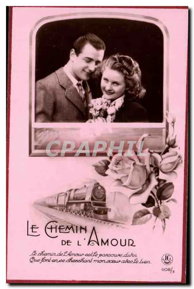 O Caminho do Amor — editor J.G. n° 608/3 - Frente