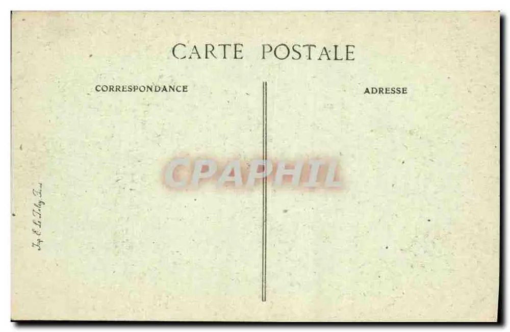 Jovem mulher em vestido florido segurando rosas — editor J. & E. H. Hély, Paris - Verso