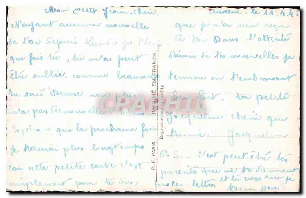 Der Glockenturm meines Herzens — Verlag P.F. n°789 - Rückseite