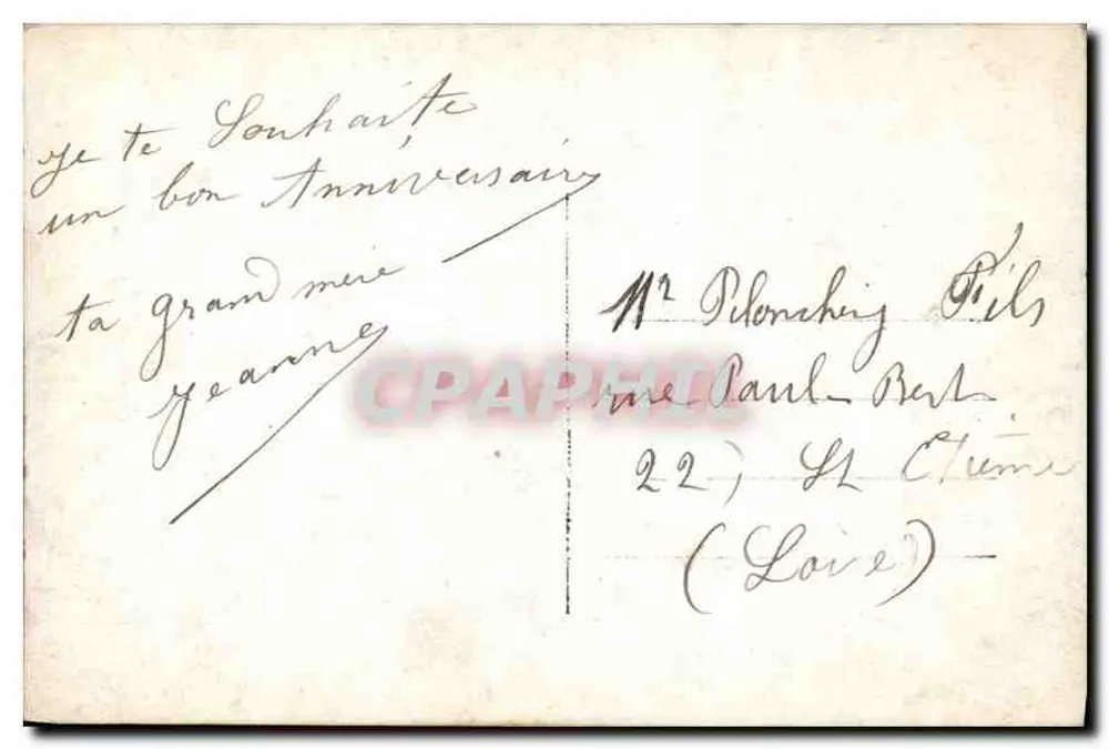 Arranjo de margaridinhas — Aniversário da vovó Jeanne — REX 4364 - Verso