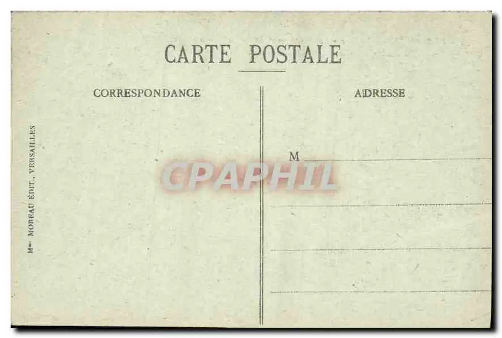 Versailles - Le Parc - Les Parterres d'eau sur la Terrasse — M. Morrau Édit., Versailles - Verso
