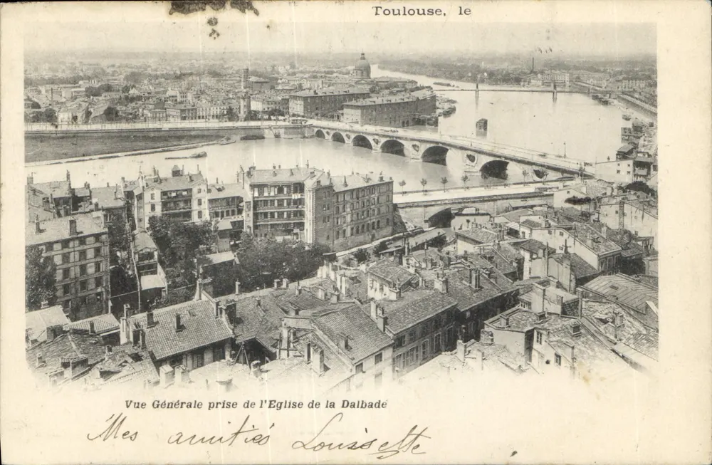 Toulouse — Allgemeiner Blick vom Dalbade-Dom — Verleger unbekannt - Vorderseite