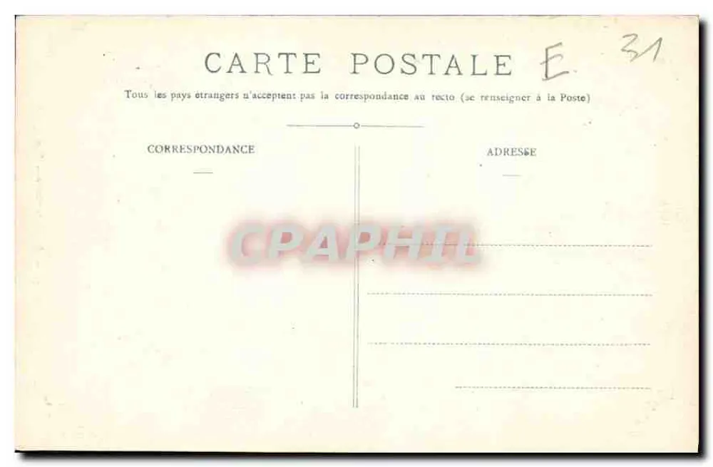 Hôtel de Sevin — Straße Ninau — Toulouse — E. L. 95 - Rückseite