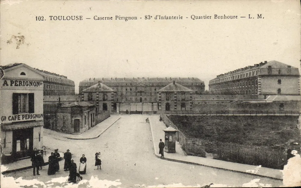 Toulouse — Kasernen Pérignon — 83. Infanterie — Viertel Bonhoure — L. M. - Vorderseite