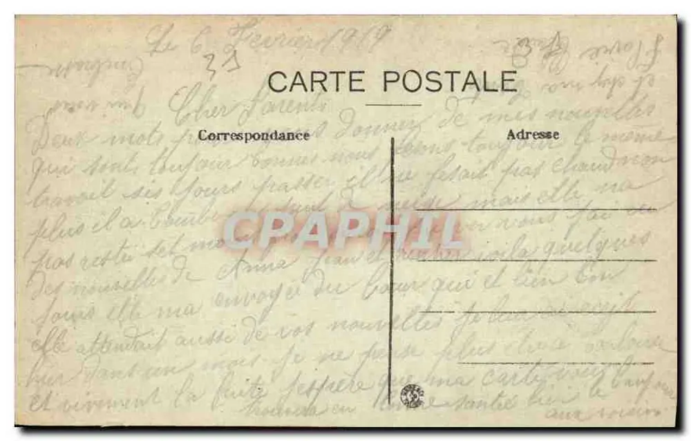 Toulouse — Kasernen Pérignon — 83. Infanterie — Viertel Bonhoure — L. M. - Rückseite