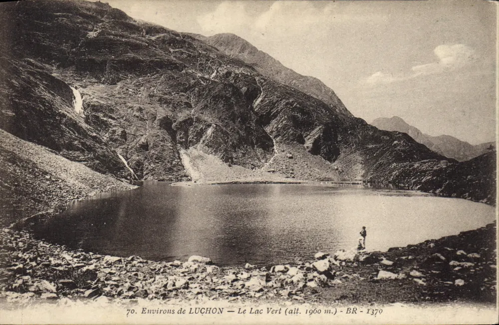 Umgebung von LUCHON — Grüner See (Höhe 1960 m.) — BR - 1370 - Vorderseite