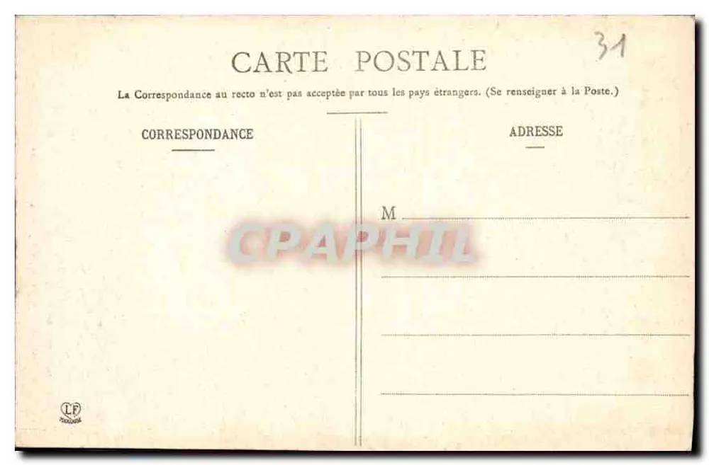 Hof des Hôtels de Bernuys - Toulouse — Phototypie Labouche frères, n°24 - Rückseite