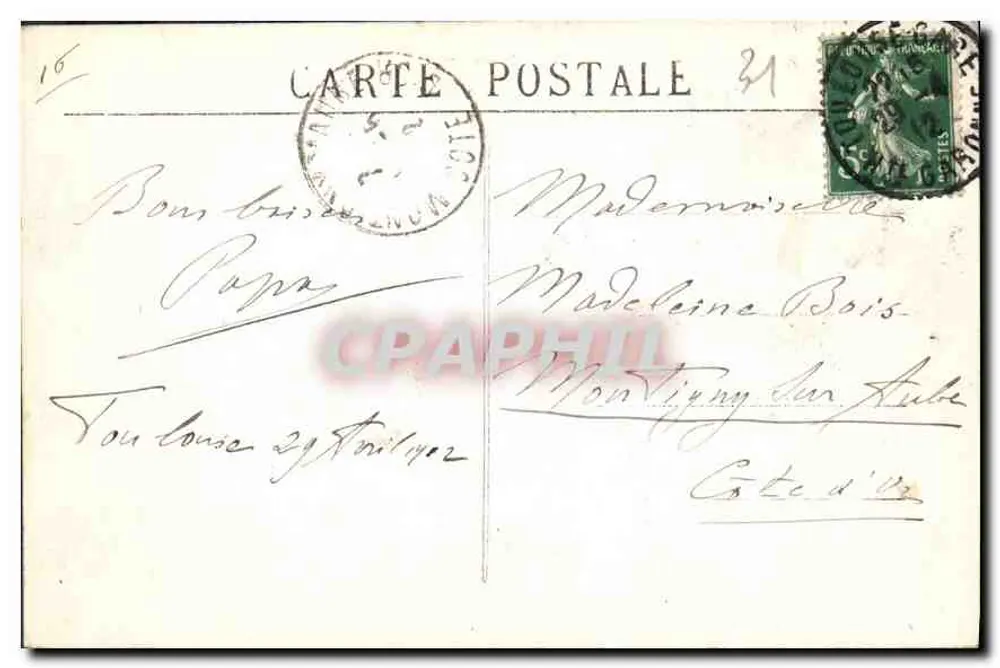 Toulouse — Jardim Real — J. Longi Béchel, Edit. Toulouse - Verso