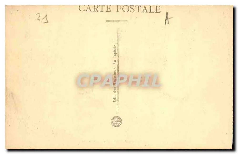Toulouse — O Canal de Brienne — Editor: Au Capitole - Verso