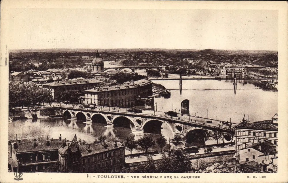 Toulouse - Vue générale sur la Garonne — X.O. 326 - Recto