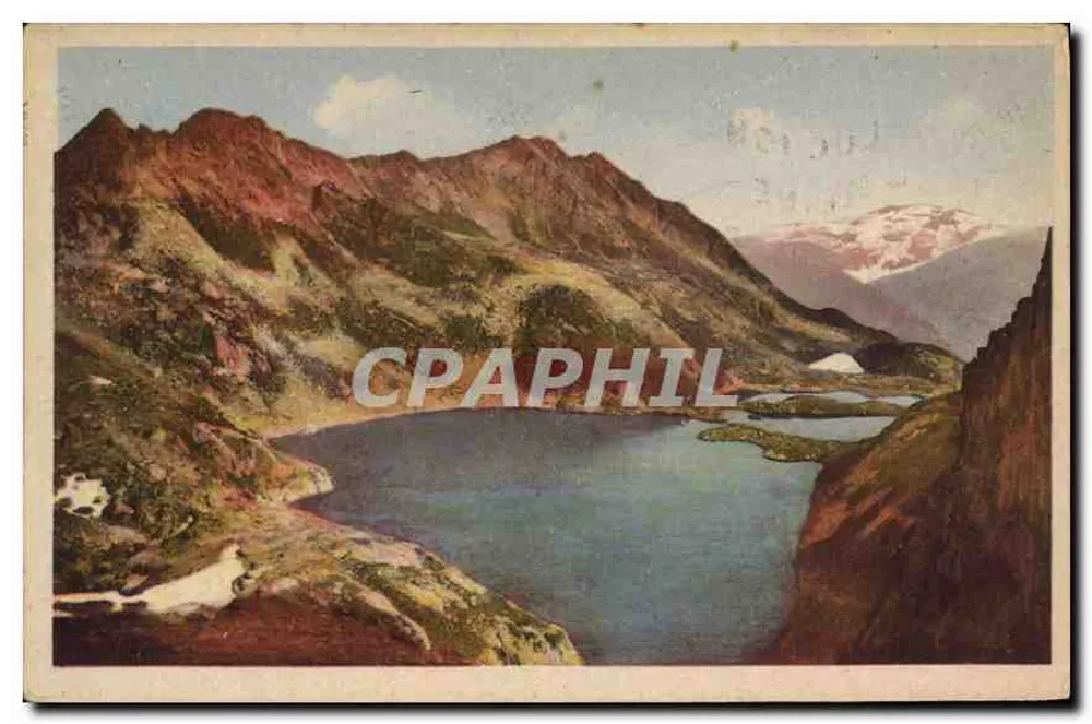 Die Seen des Port de Venasque — Die Pyrenäen — Verlag: Ch. des Arts Photomécaniques, Paris - Vorderseite