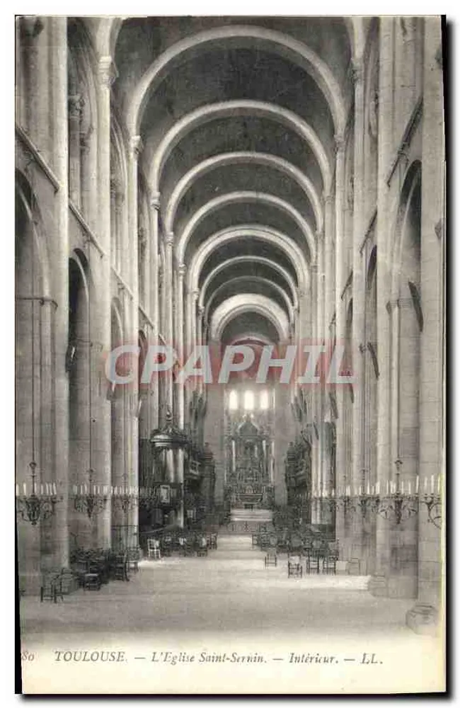 Toulouse — Die Kirche Saint-Sernin — Innenansicht — LL. - Vorderseite