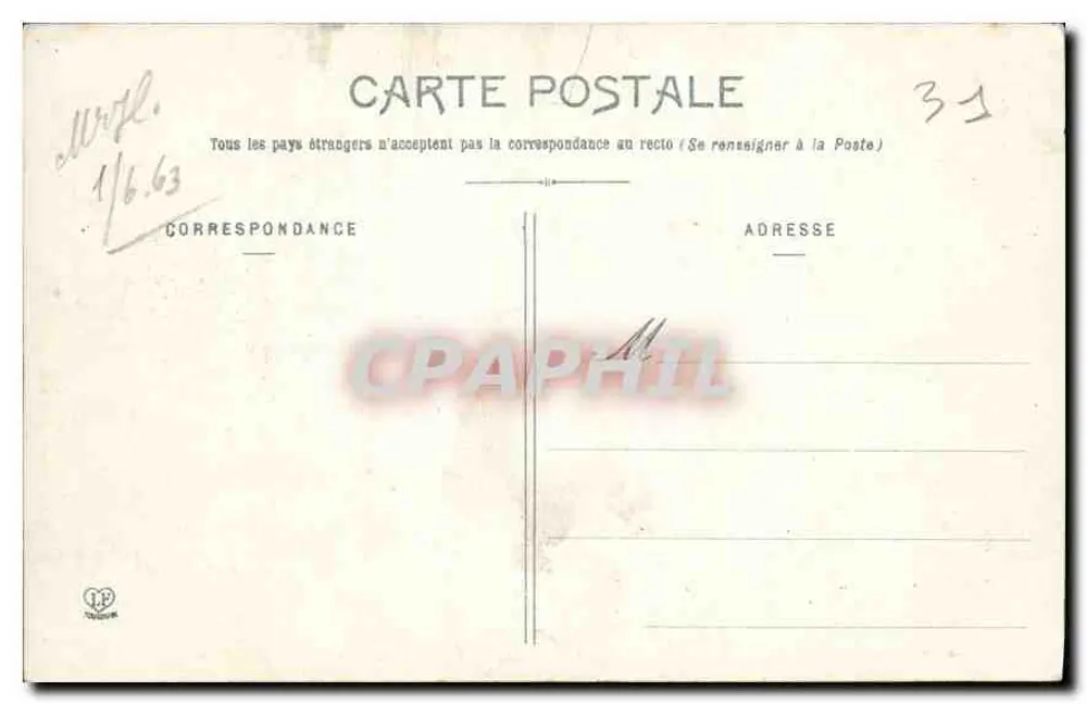 Toulouse — Wieża Kapituły — Wydawnictwo Ogólne, Toulouse - Rewers