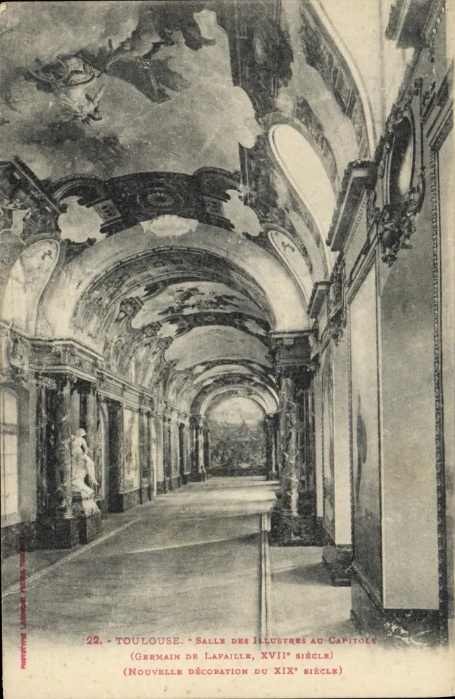 Toulouse - Salle des Illustres am Capitole - 17. Jahrhundert (neue Ausstattung des 19. Jahrhunderts) - Germain de Lapaille - Vorderseite