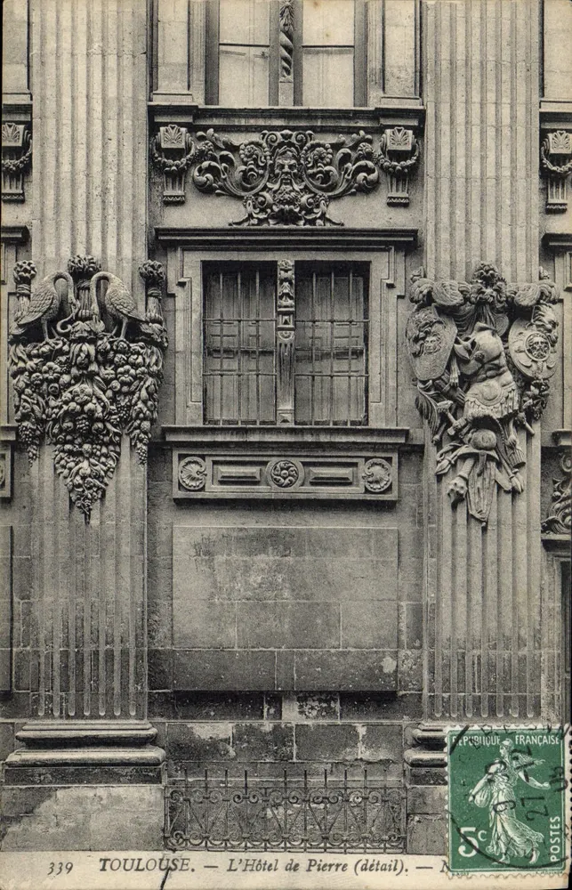 Toulouse — Das Hotel de Pierre (Detail) — Nr. 339 - Vorderseite