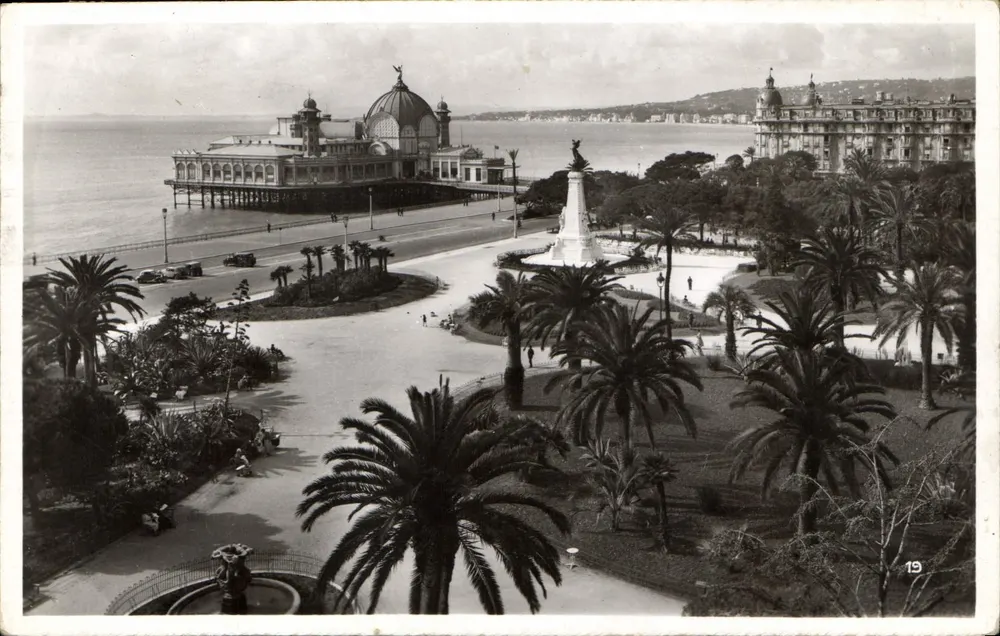 NICE — Píer, Promenade e Jardins Albert Ier — Edit. L. GILLETTA et Cie, n° 19 - Frente