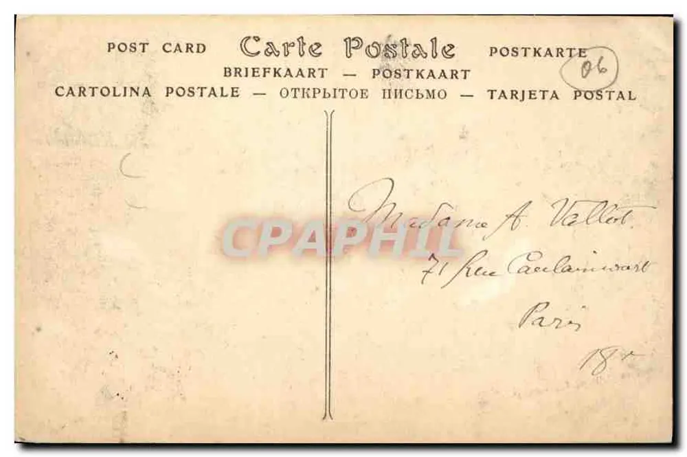 Ansicht von MONTE-CARLO und den italienischen Bergen — ND Phot, Nr. 611 - Rückseite