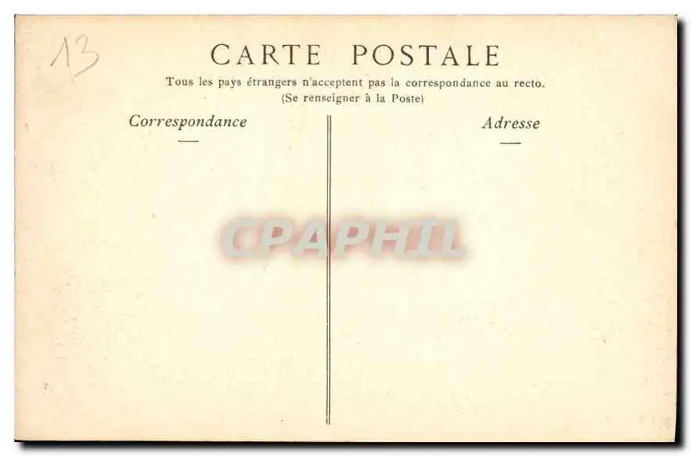 Marseille — O Desembarcadouro do Castelo de If — Collections ND Phot - Verso