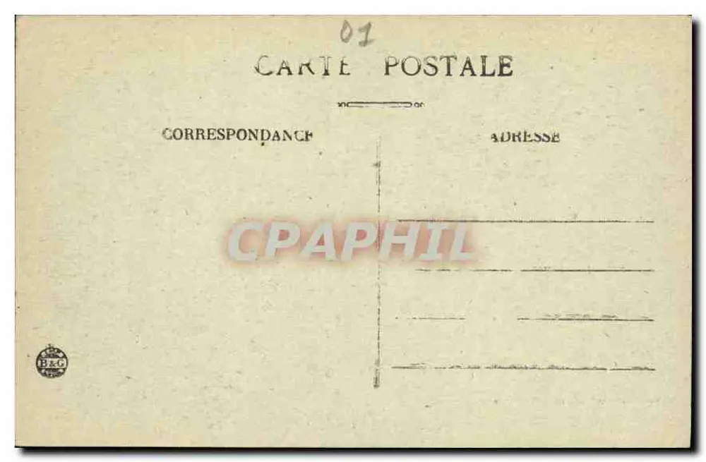 Chartreuse di SÉLIGNAT — La Corte e il Getto d'Acqua — Editrice Ravlier, Bourg-Cl. A. Ordier - Verso
