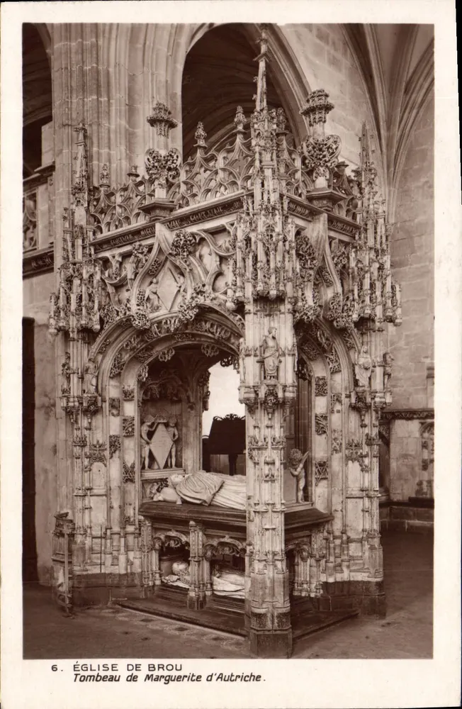 Tombeau de Marguerite d'Autriche — Église de Brou — Édition des Monuments Historiques - Recto