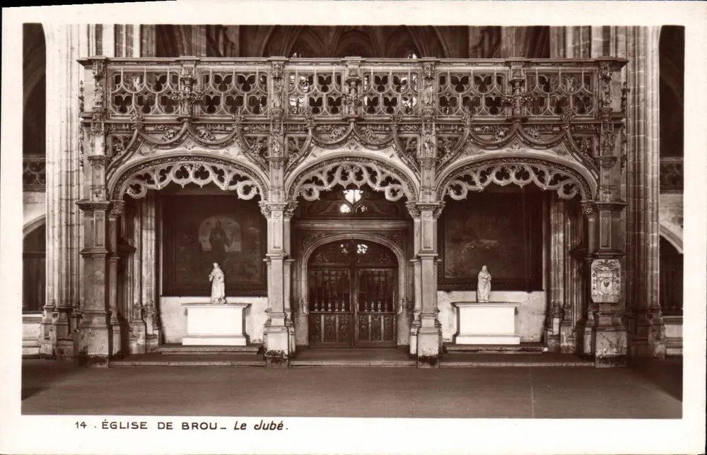Igreja de Brou — O dubé — Editor: Grand P. - P. 17689 - Frente