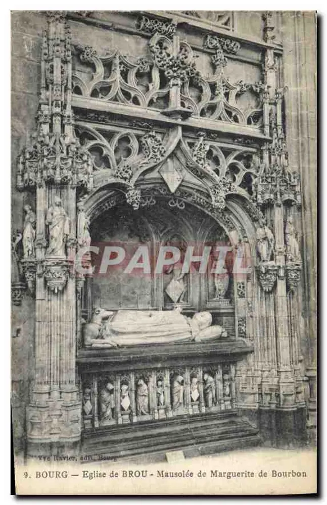 Bourg — Kirche von Brou - Mausoleum von Marguerite de Bourbon — Yve Ravier, 401, Bourg - Vorderseite