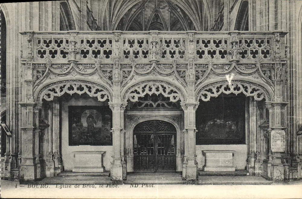 Bourg. Igreja de Brou, o Jubé — ND Phot. - Frente