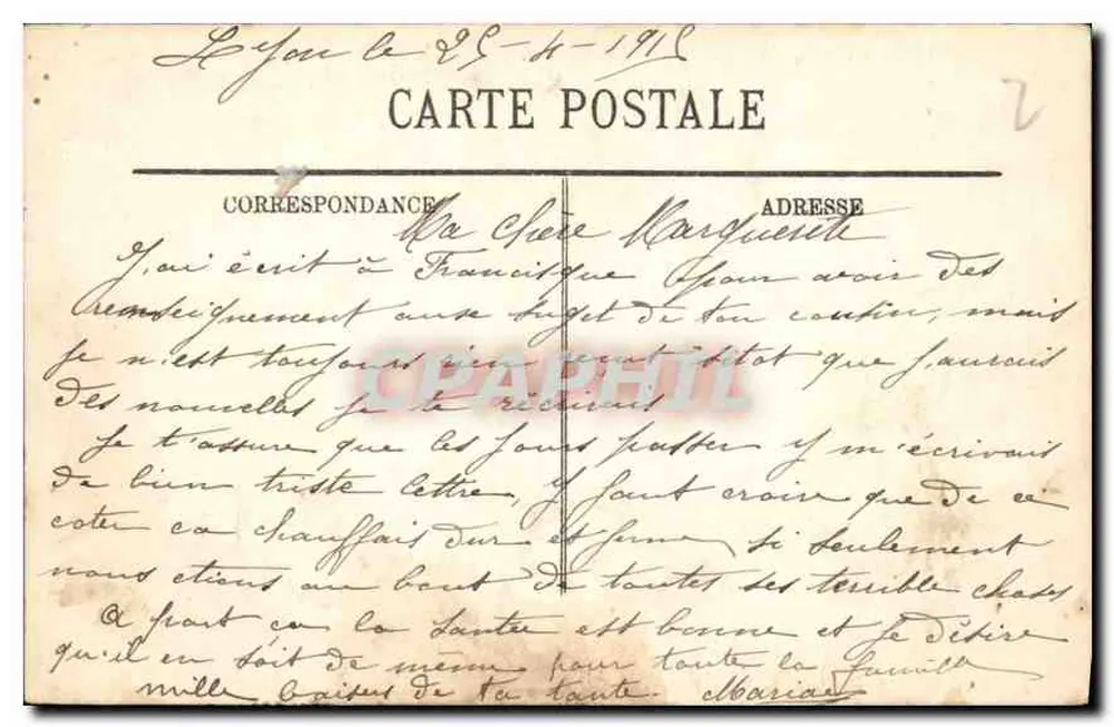 LYON — Conjunto da Place Bellecour — LL. - Verso