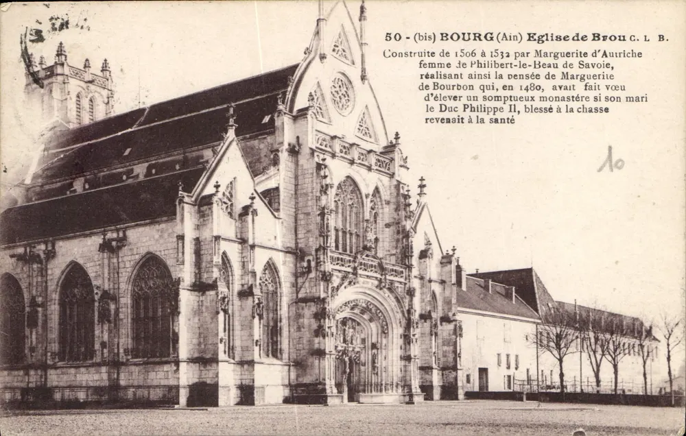Bourg (Ain) - Igreja de Brou - C. L. B. - n° 50 (bis) - Frente
