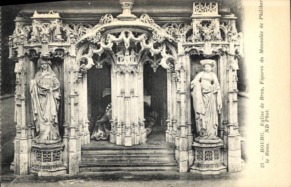 Kirche von Brou — Figuren der Kapelle des Mausoleums — ND Beau, Fotograf - Vorderseite