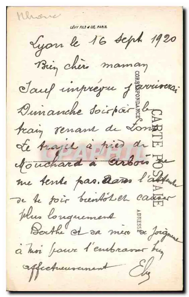 LYON — Prefeitura — Salão de Diane — Selecta n°308 - Verso