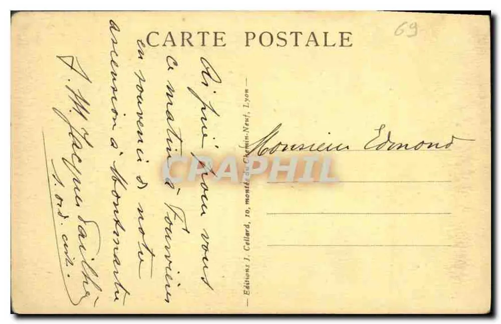 Lyon — a fachada de N.D. de Fourvière — Lyon — 186 - Verso